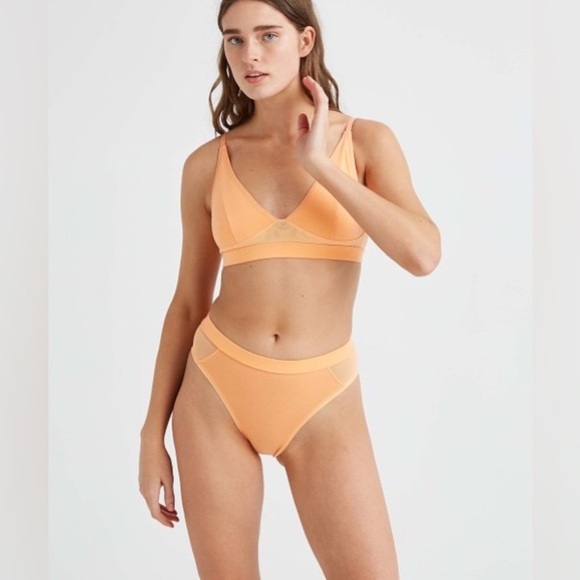 NWT Richer Poorer womens high cut brief in Cantaloupe Size S - Picture 1 of 6